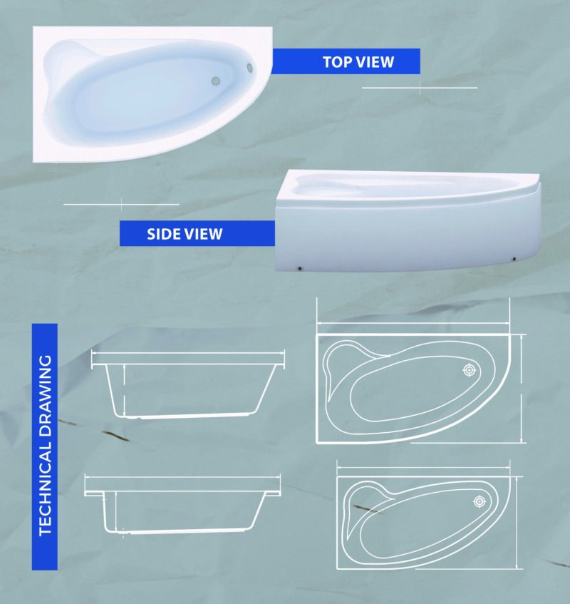 wave-delicate-acrylic-bathtub بانيو ويف من كيفانو حوض استحمام ويف من كيفانو بانيو أكريليك حوض استحمام أكريليك أدوات صحية مستلزمات حمام