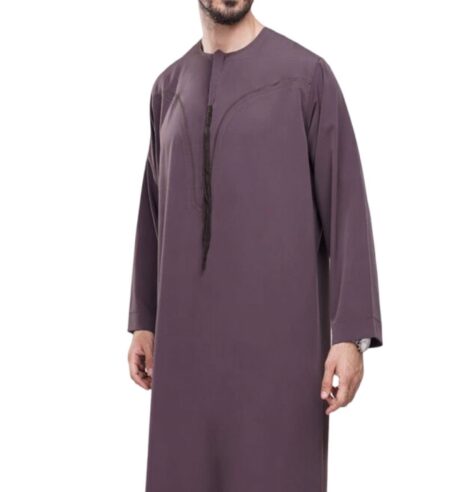 IKAF Omani Men’s Long Sleeve Thobe – Classic Comfort & 2025 Style
