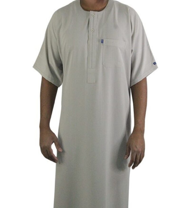 IKAF Premium Men’s Half Sleeve Koshibo Galabiya – Size 64 | Lightweight & Modern Comfort